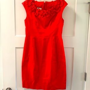 Reddish-Orange Ruffle/Floral Detail on Collar! Super cute!